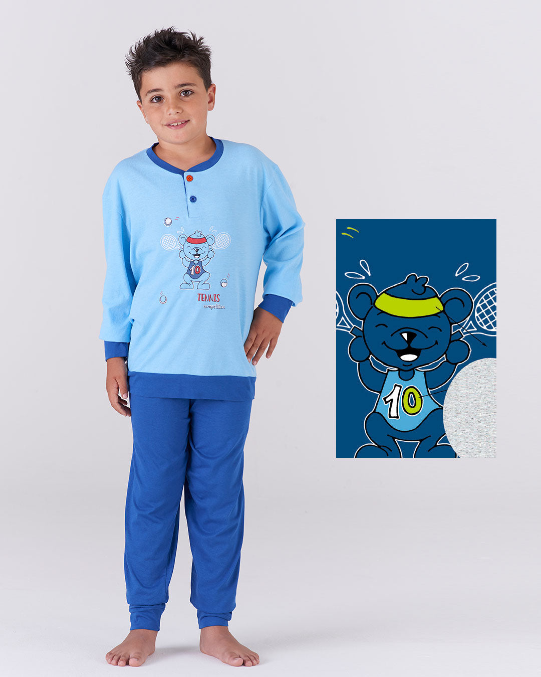 Pigiama lungo bambino "tennis"