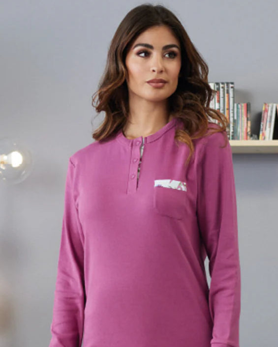 Pigiama donna top manica corta e pantalone corto - "COOK"