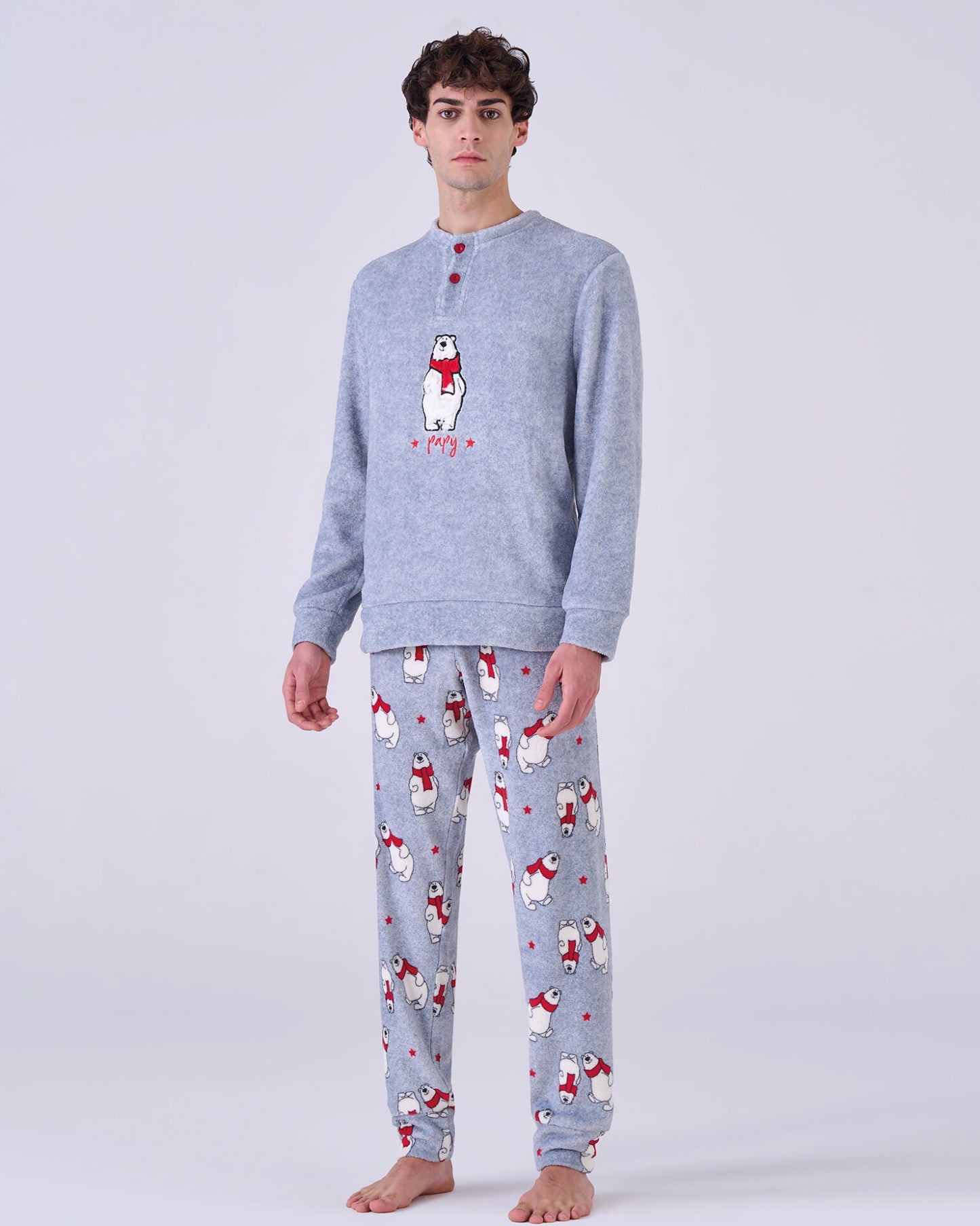 Pigiama uomo coral fleece papy