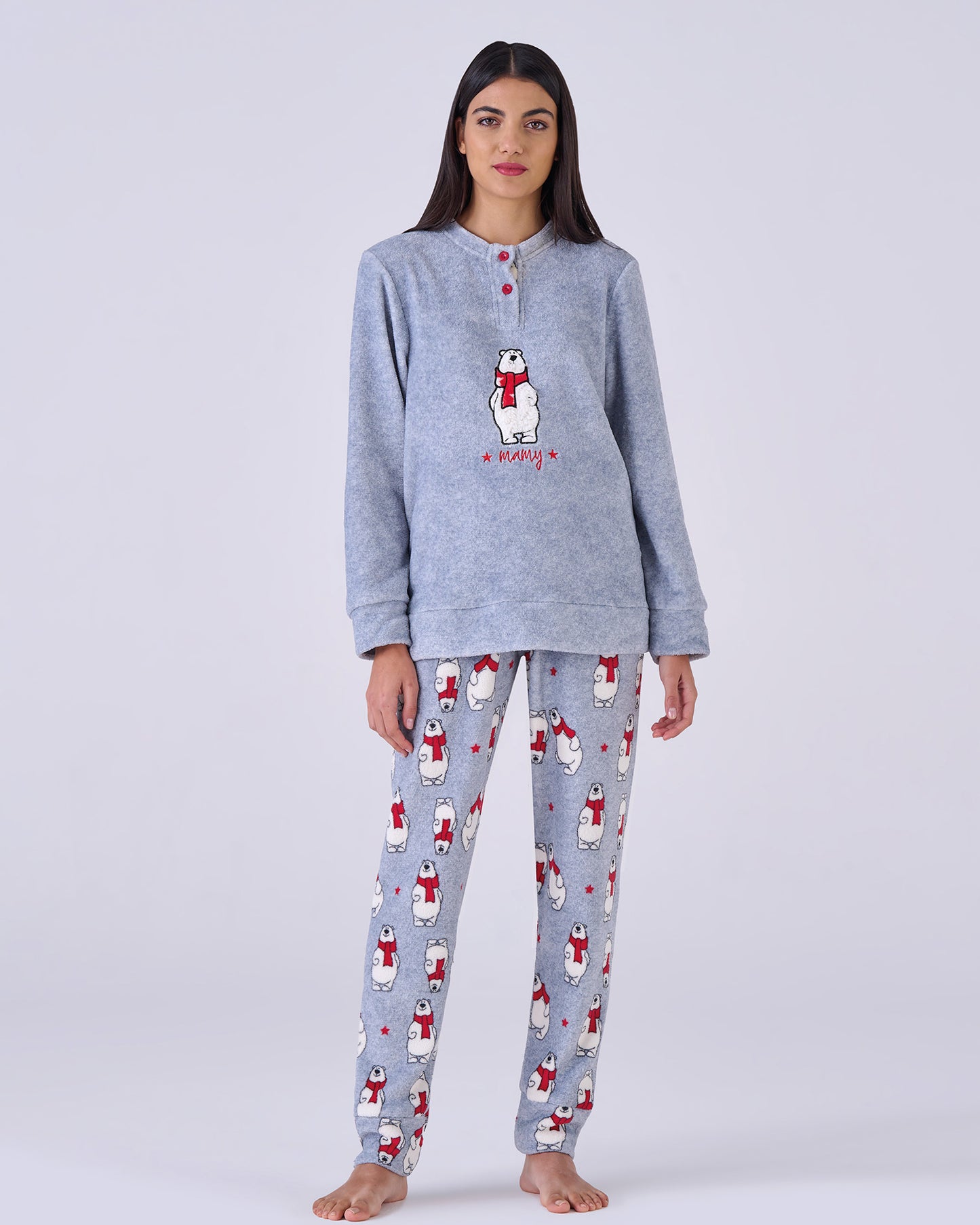 Pigiama donna coral fleece mamy