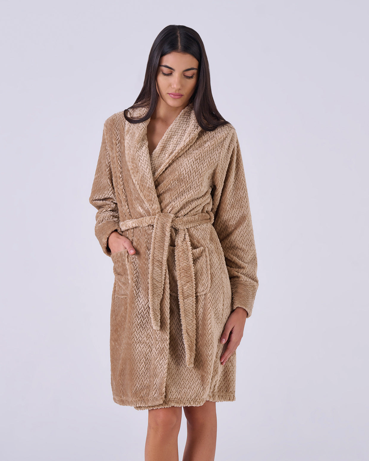 Vestaglia donna flannel fleece Classic