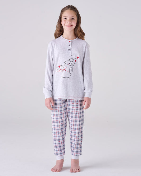Pigiama bimba lungo - "COOK"