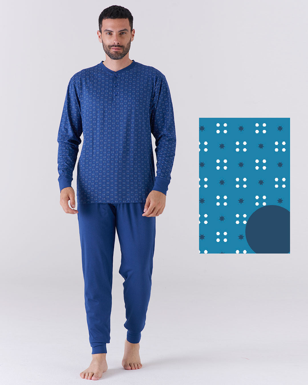 Pigiama lungo uomo calibrato