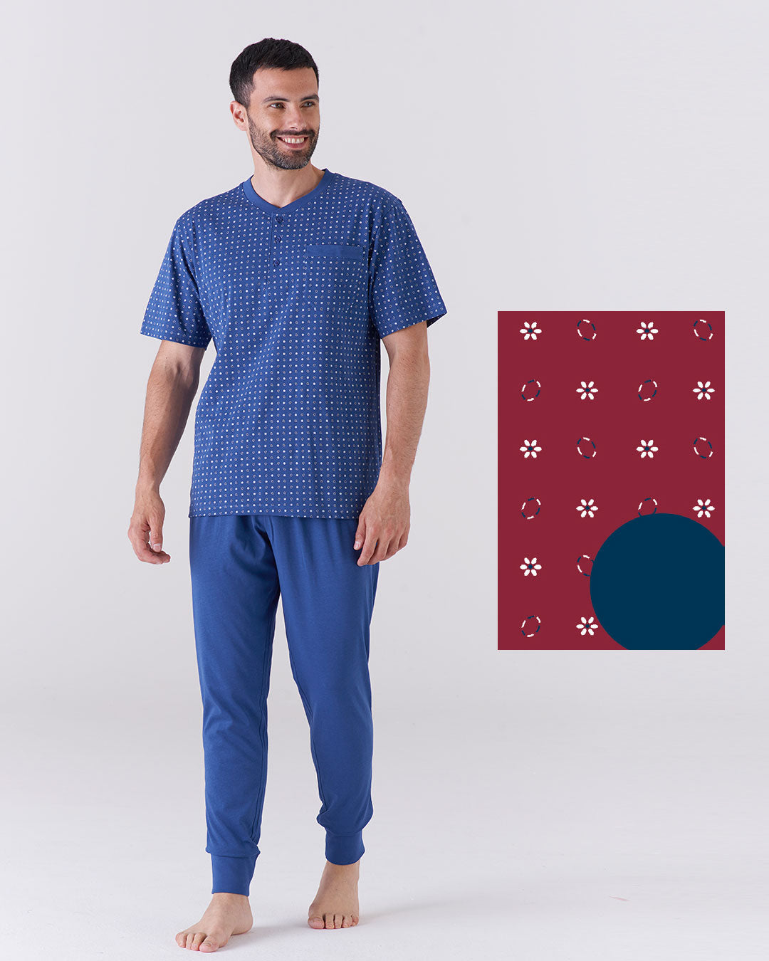 Pigiama uomo 3 pezzi