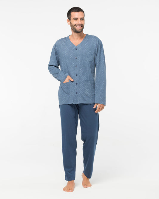 Pigiama uomo lungo aperto