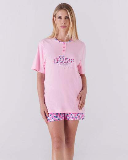 Pigiama donna corto - "allow me to love you"