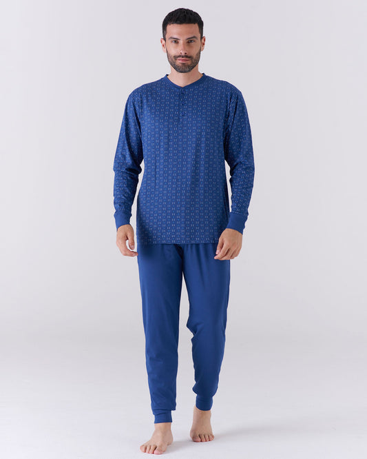 Pigiama lungo uomo calibrato