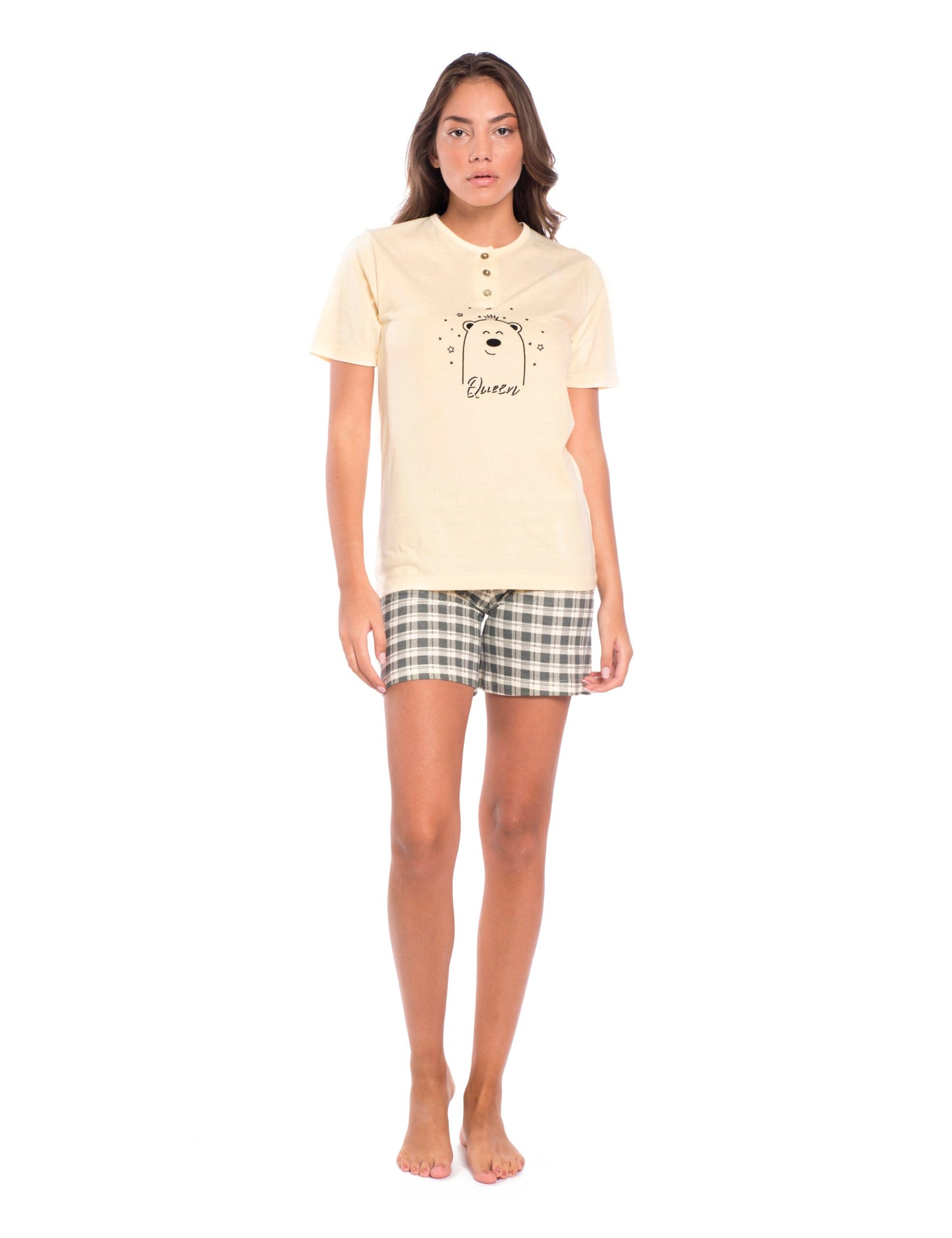 Pigiama donna corto - "Queen"