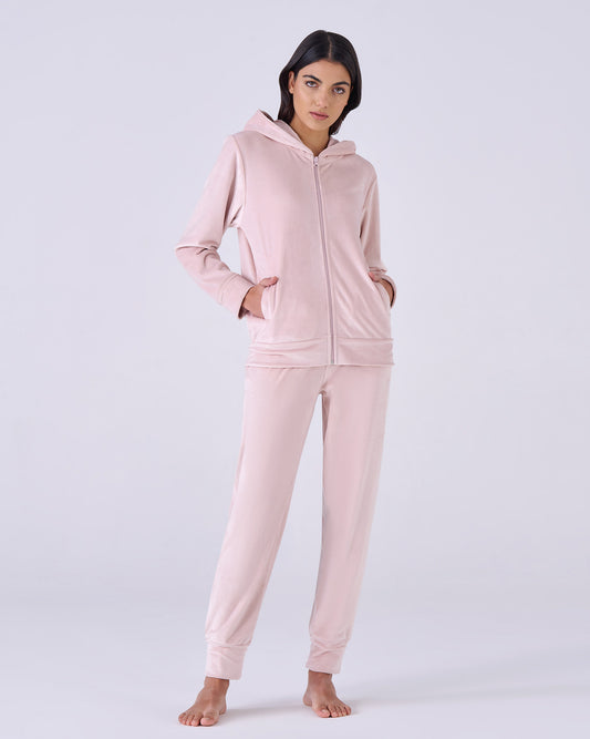 Tuta donna ciniglia rosa