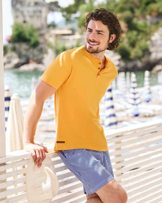 Pigiama uomo corto a righe