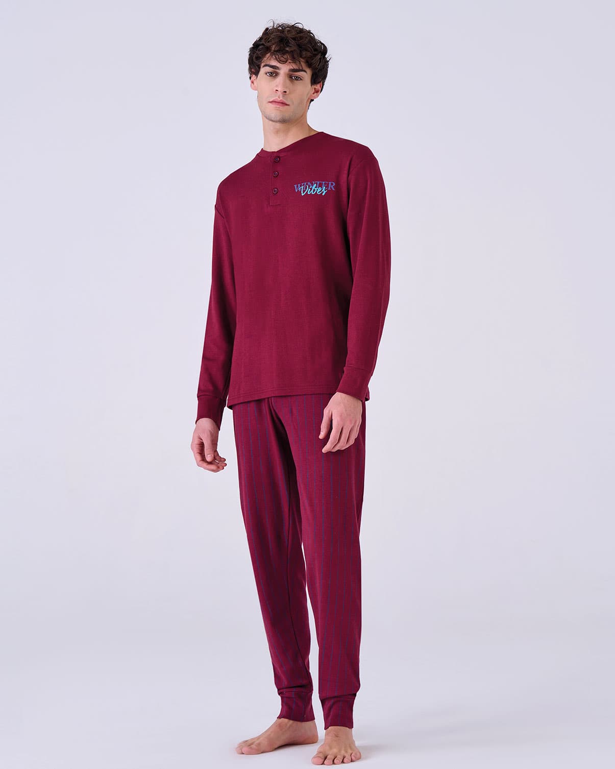 Pigiama uomo caldo cotone winter vibes