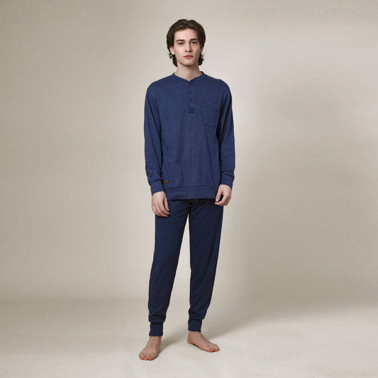 Pigiama uomo blu scuro