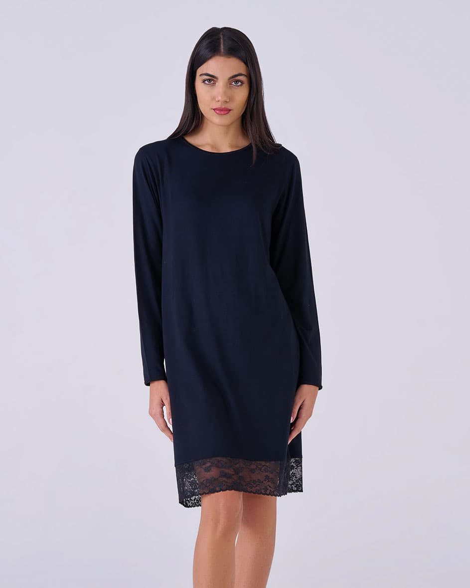 Camicia da notte viscosa modal