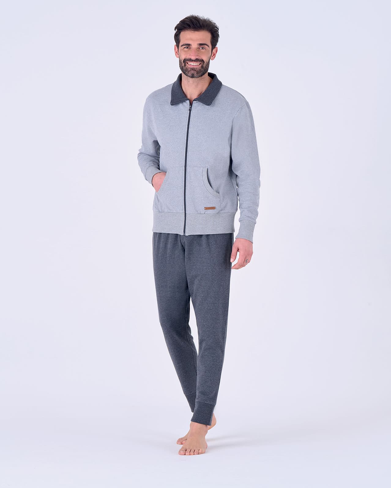 Tuta aperta uomo zip